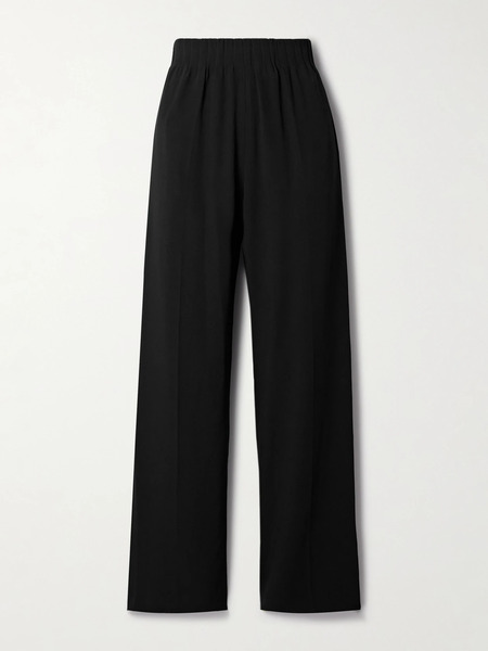  Fforme Fforme - Maud Crepe Wide-leg Pants - Black 