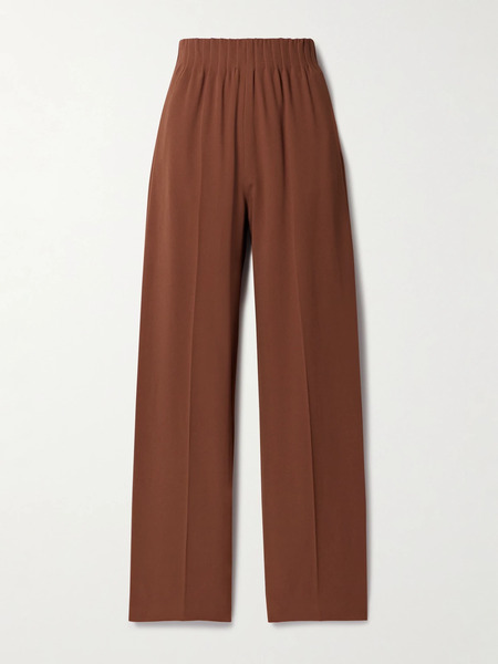  Fforme Fforme - Maud Crepe Wide-leg Pants - Brown 