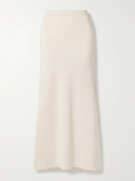  Fforme Fforme - Robyn Wool-blend Maxi Skirt - Beige 