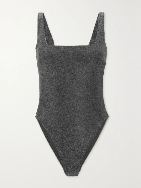  Form And Fold Form And Fold - D-g The Square Metallic Swimsuit - Silver 