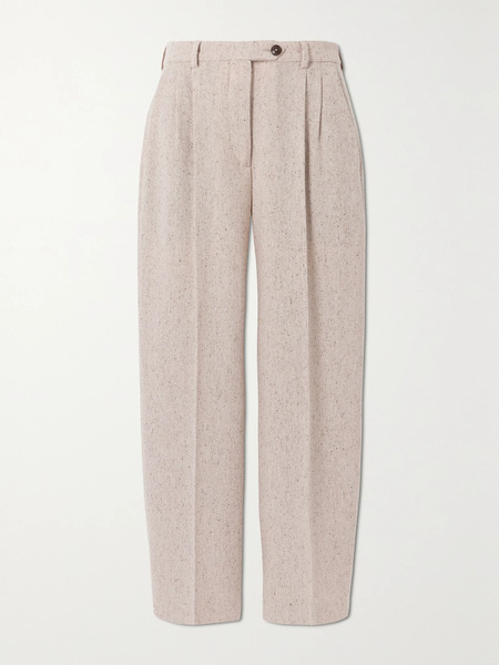  Fortela Fortela - Josephine Pleated Wool-blend Straight-leg Pants - Cream 