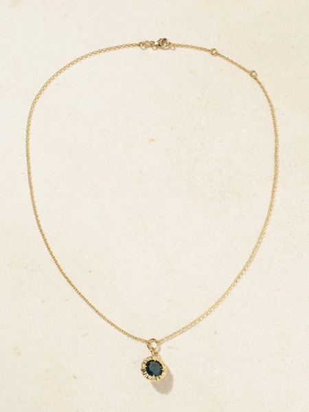  Foundrae Foundrae - Internal Compass Belcher Chain 18-karat Gold Topaz Necklace - One Size 
