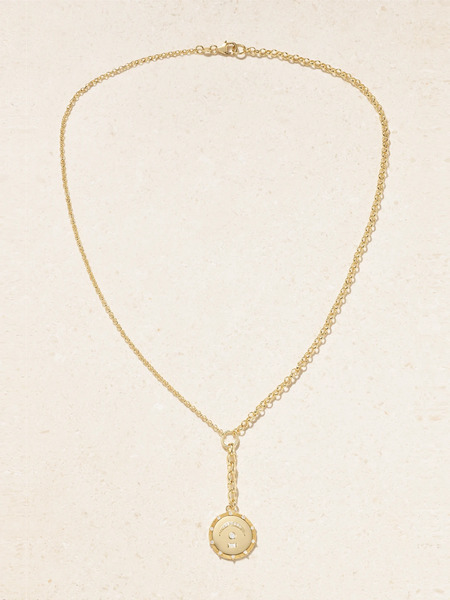  Foundrae Foundrae - Pause Medium Mixed Belcher Extension 18-karat Gold Diamond Necklace - One Size 