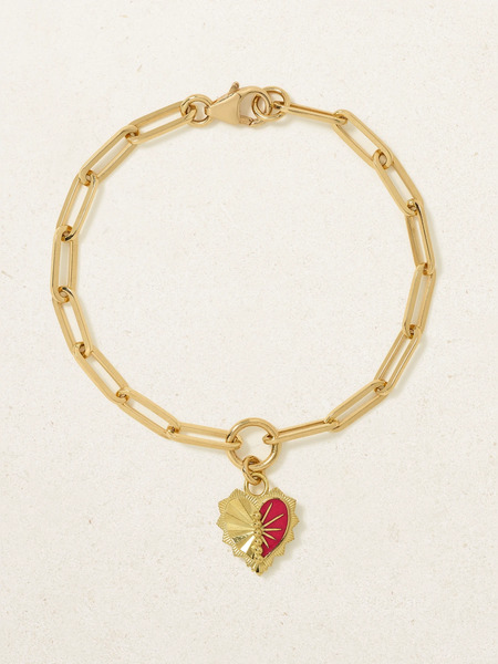  Foundrae Foundrae - Reflection 18-karat Gold Enamel Bracelet - One Size 