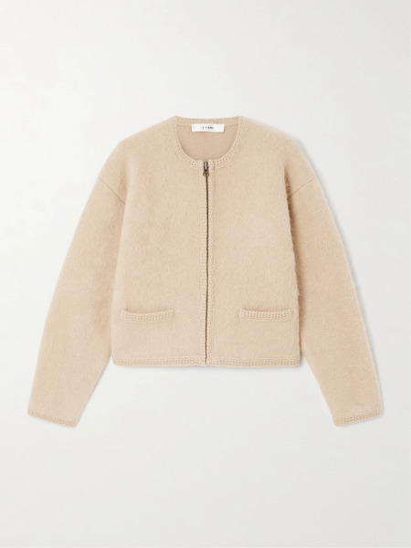 Frame Frame - Brushed Wool-blend Cardigan - Cream 