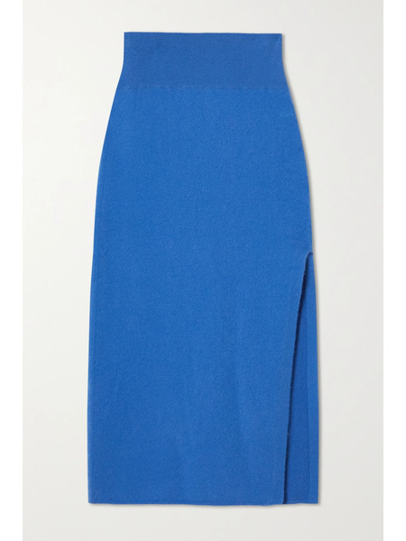  Frame Frame - Cashmere-blend Midi Skirt - Blue 