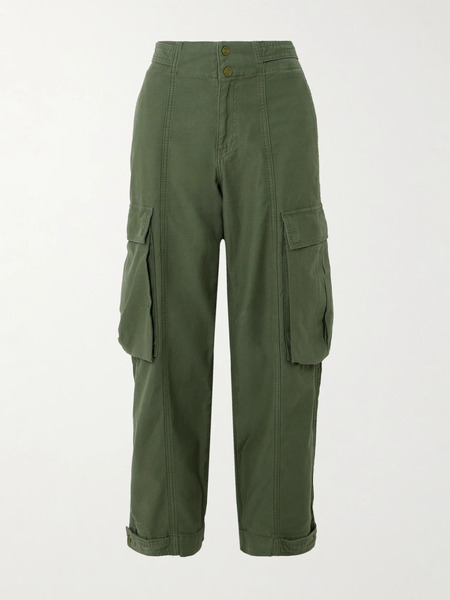  Frame Frame - Cotton Boyfriend Cargo Pants - Army Green 