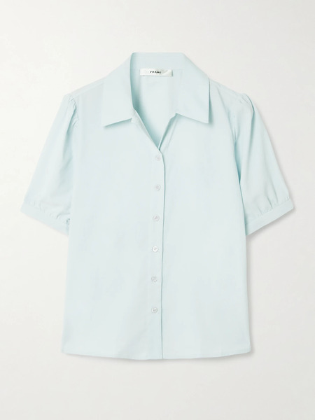  Frame Frame - Cotton-corduroy Blouse - Light Blue 