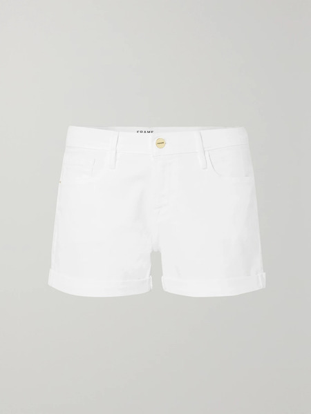  Frame Frame - Le Cutoff Denim Shorts - White 