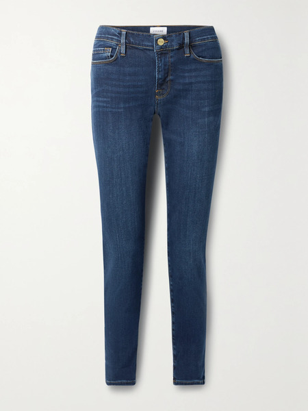  Frame Frame - Le Garcon Cropped Boyfriend Jeans - Mid Denim 