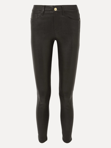  Frame Frame - Le High Skinny Leather Pants - Black 