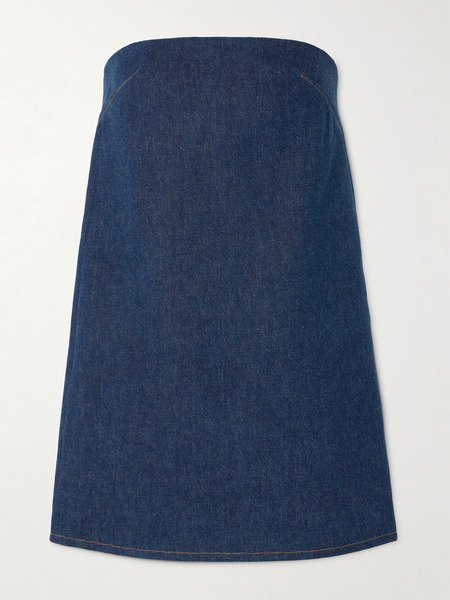  Frame Frame - Strapless Denim Mini Dress - Mid Denim 