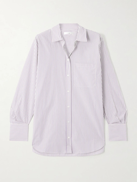  Frame Frame - Striped Cotton-poplin Shirt - White 