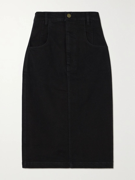  Frame Frame - The High Waisted Denim Skirt - Black 