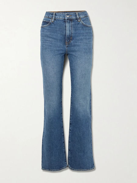  Frame Frame - The Pixie Arrow High-rise Bootcut Jeans - Mid Denim 