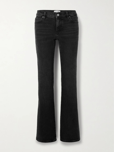  Frame Frame - The Rodeo Mid-rise Flared Jeans - Black 
