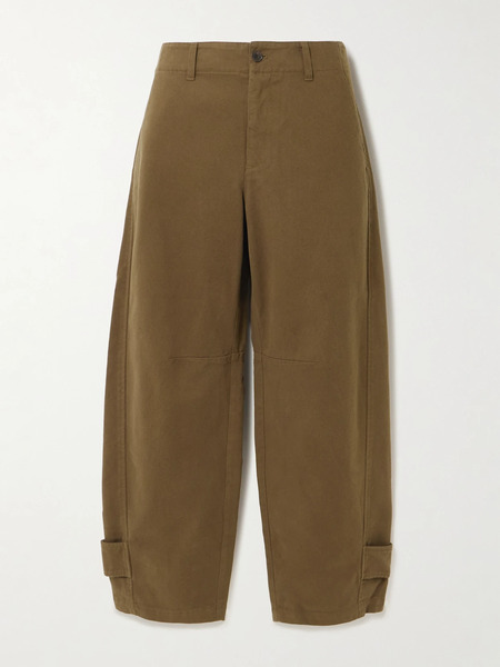  Frame Frame - The Twisted Cotton-twill Tapered Pants - Light Brown 