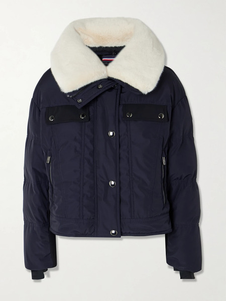  Fusalp Fusalp - Lakki Plush-trimmed Quilted Padded Canvas Jacket - Navy 
