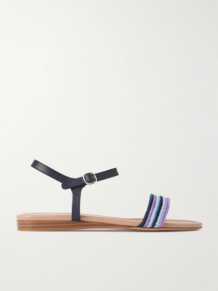  Gabriela Hearst Gabriela Hearst - Alexi Crocheted And Leather Sandals - Multi 