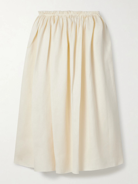  Gabriela Hearst Gabriela Hearst - Chiara Linen Midi Skirt - Ivory 
