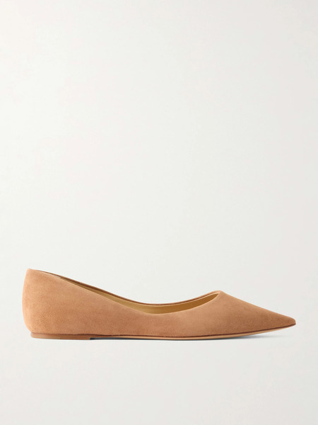  Gabriela Hearst Gabriela Hearst - Devil Suede Ballet Flats - Neutral 