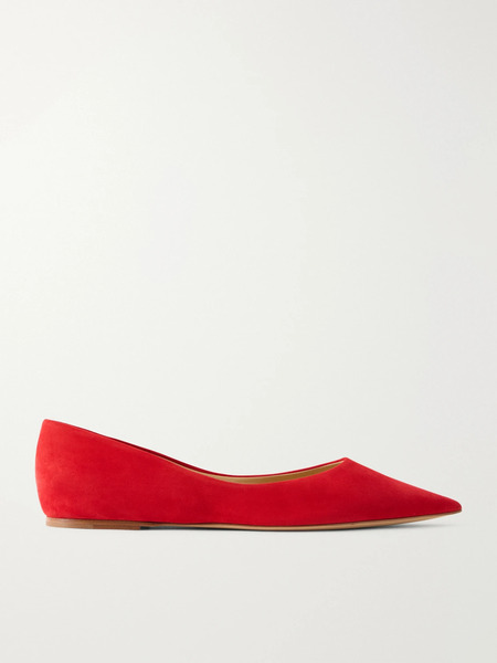  Gabriela Hearst Gabriela Hearst - Devil Suede Ballet Flats - Red 