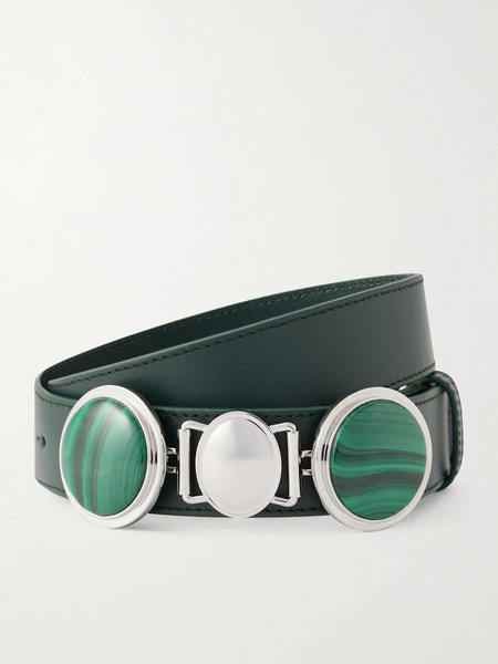  Gabriela Hearst Gabriela Hearst - Embellished Leather Belt - Turquoise 