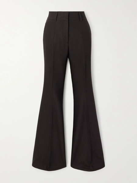  Gabriela Hearst Gabriela Hearst - Rhein Wool Flared Pants - Chocolate 
