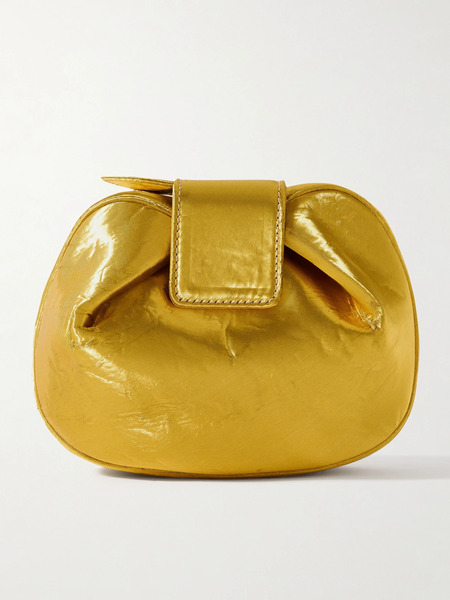  Gabriela Hearst Gabriela Hearst - Soft Demi Lamé Clutch - Gold 