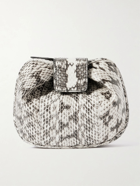  Gabriela Hearst Gabriela Hearst - Soft Demi Snake-effect Leather Clutch - Snake Print 