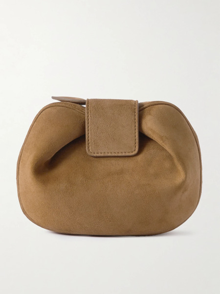  Gabriela Hearst Gabriela Hearst - Soft Demi Suede Clutch - Brown 