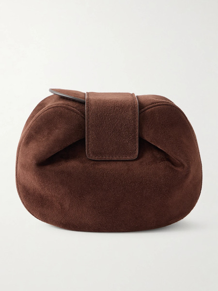  Gabriela Hearst Gabriela Hearst - Soft Demi Suede Clutch - Chocolate 