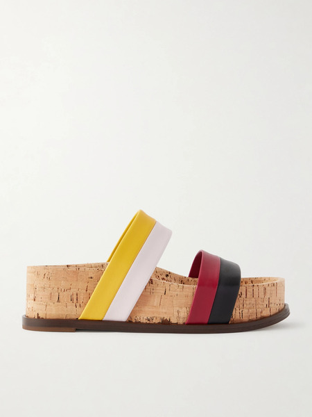  Gabriela Hearst Gabriela Hearst - Striker Leather Platform Sandals - Multi 