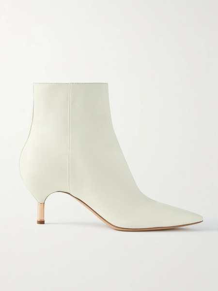  Gabriela Hearst Gabriela Hearst - Valeria Leather Ankle Boots - Off-white 