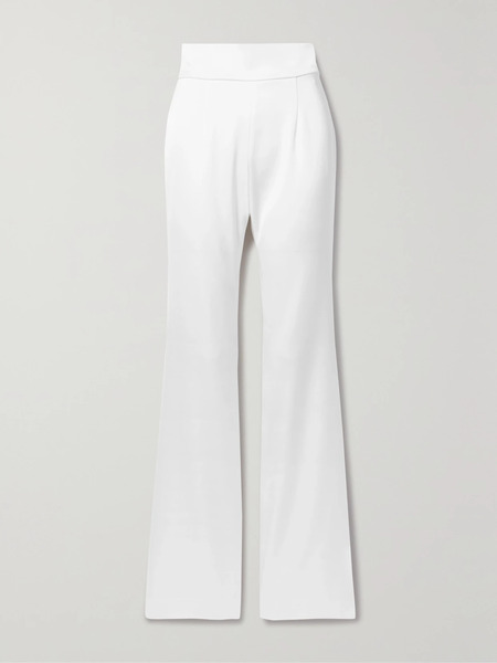  Galvan Galvan - Satin Flared Pants - White 