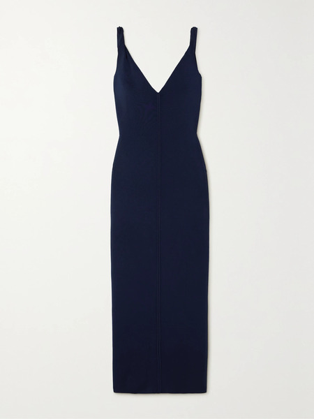  Galvan Galvan - Tyra Stretch-knit Midi Dress - Midnight Blue 