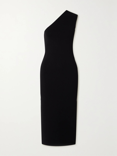  Gauge81 Gauge81 - Arriba One-shoulder Knitted Midi Dress - Black 