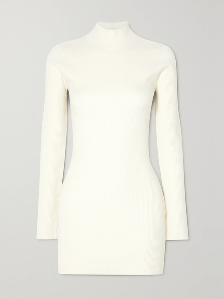  Gauge81 Gauge81 - Minas Ribbed Merino Wool-blend Mini Dress - Ecru 