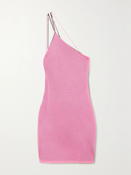  Gauge81 Gauge81 - Sebeta One-shoulder Knitted Mini Dress - Pink 
