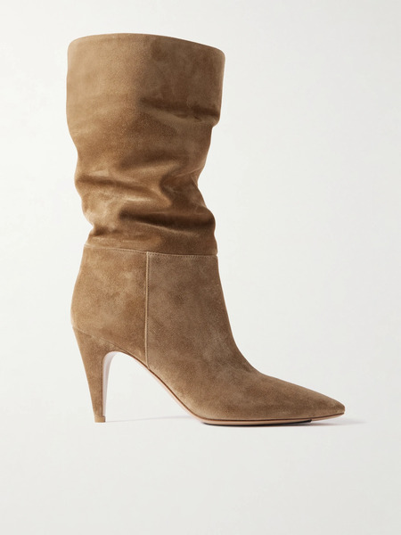  Gianvito Rossi Gianvito Rossi - Elise 85 Suede Boots - Neutral 