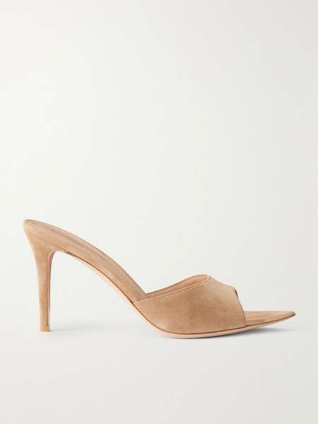 Gianvito Rossi Gianvito Rossi - Elle 85 Suede Pumps - Camel 
