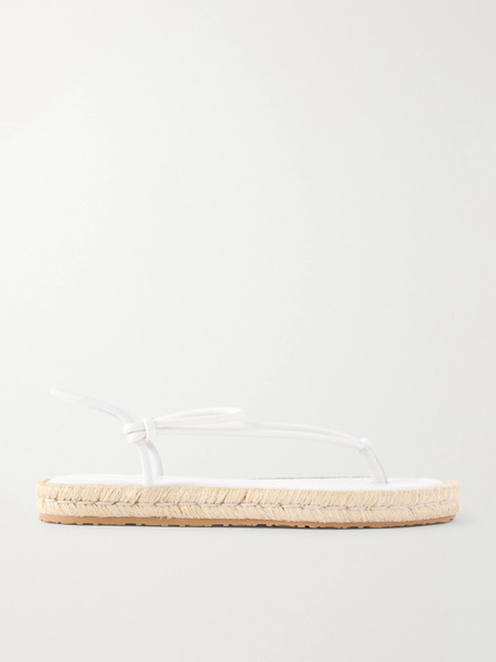  Gianvito Rossi Gianvito Rossi - Leather Espadrille Sandals - White 