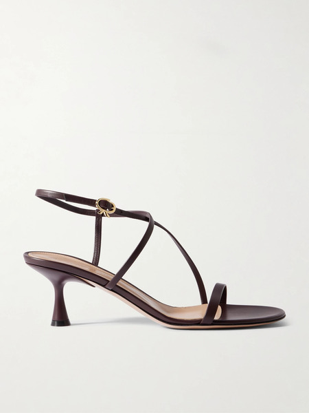  Gianvito Rossi Gianvito Rossi - 55 Leather Sandals - Dark Brown 