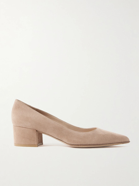  Gianvito Rossi Gianvito Rossi - Piper 45 Suede Pumps - Sand 