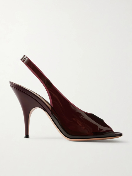  Gianvito Rossi Gianvito Rossi - 95 Pvc Slingback Pumps - Burgundy 