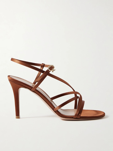  Gianvito Rossi Gianvito Rossi - 85 Satin Sandals - Orange 