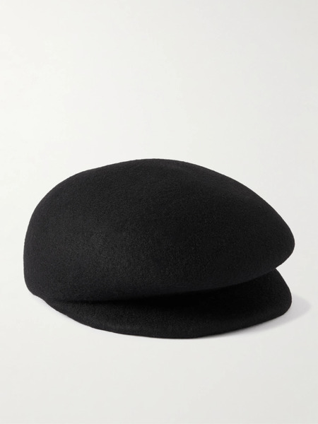  Gigi Burris Gigi Burris - Laurel Wool-felt Flat Cap - Black 