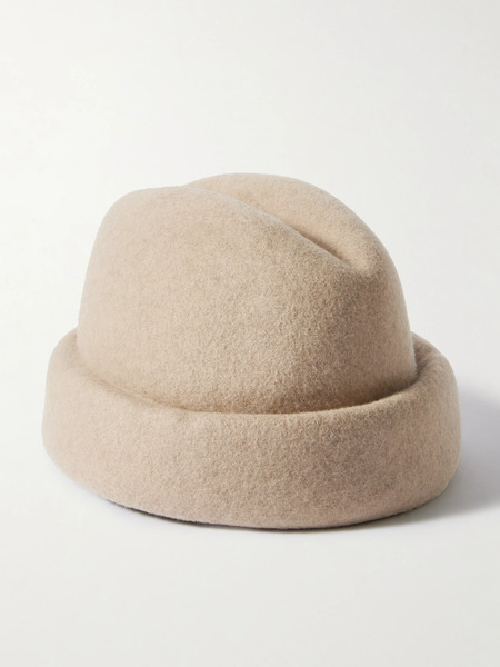  Gigi Burris Gigi Burris - Sharina Wool-felt Cap - Cream 