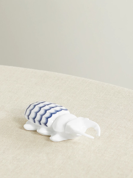  Ginori Ginori 1735 - Cicada Jaspé Porcelain Table Ornament - White 