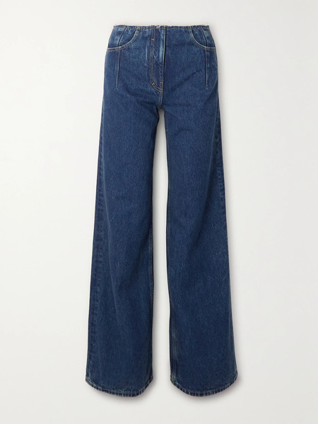  Givenchy Givenchy - Distressed Mid-rise Flared Jeans - Blue 